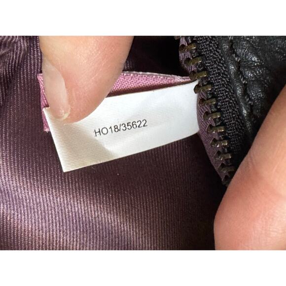 Kooba Panama Leather Belt Bag Black Croc Embossed Waist Crossbody - Picture 9 of 11